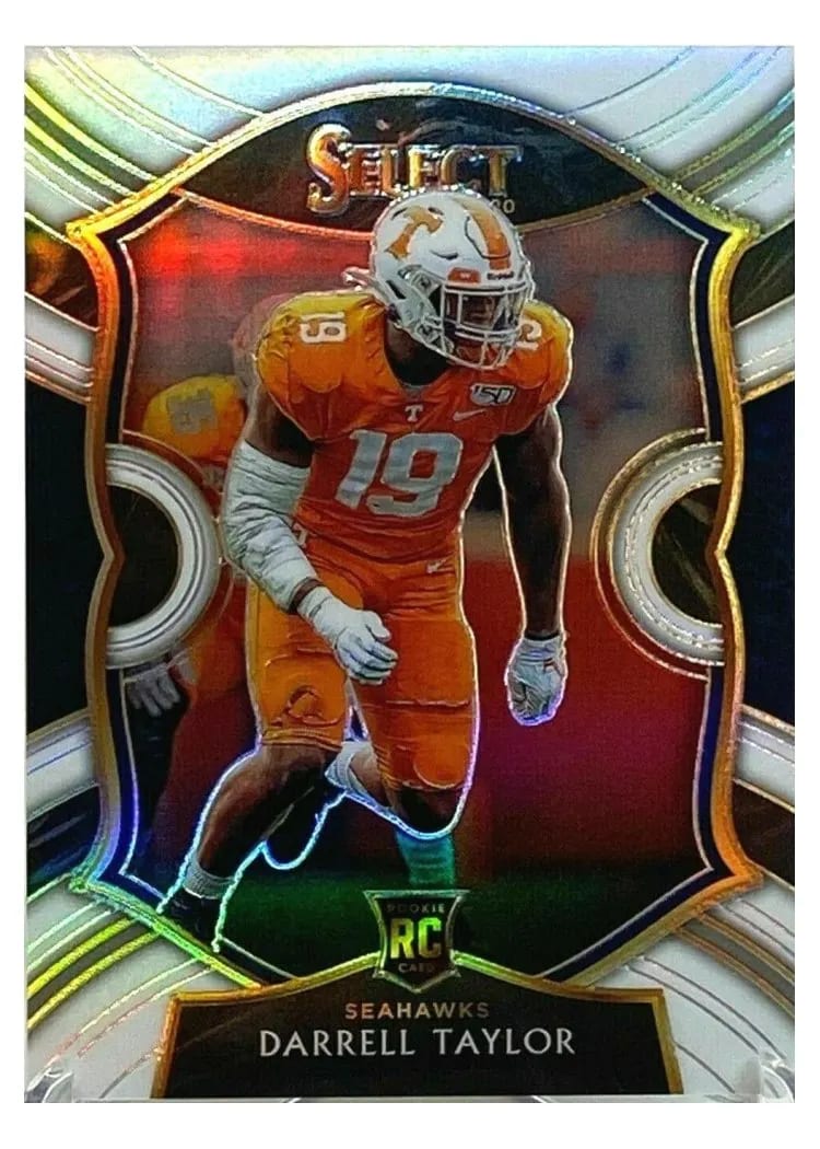 2020 Panini Select Base Set Darrell Taylor White Prizm #96