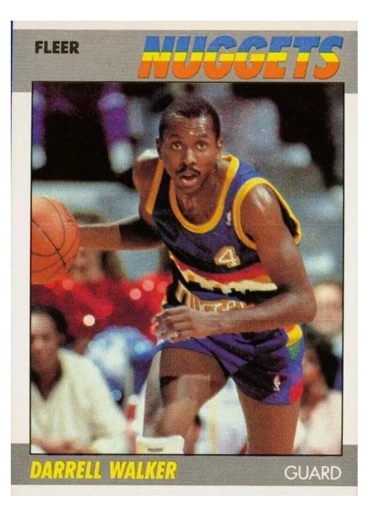 1987 Fleer Darrell Walker #117 card