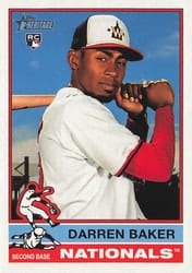 2025 Topps Heritage Base Set Darren Baker #301 card