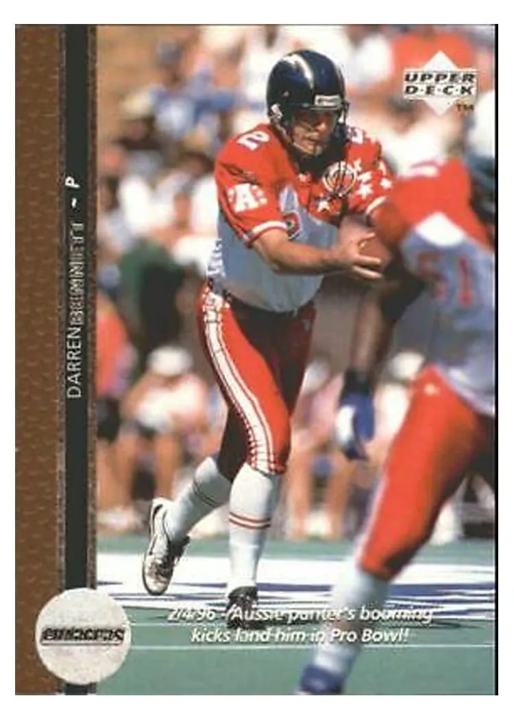 1996 Upper Deck Darren Bennett #116 card