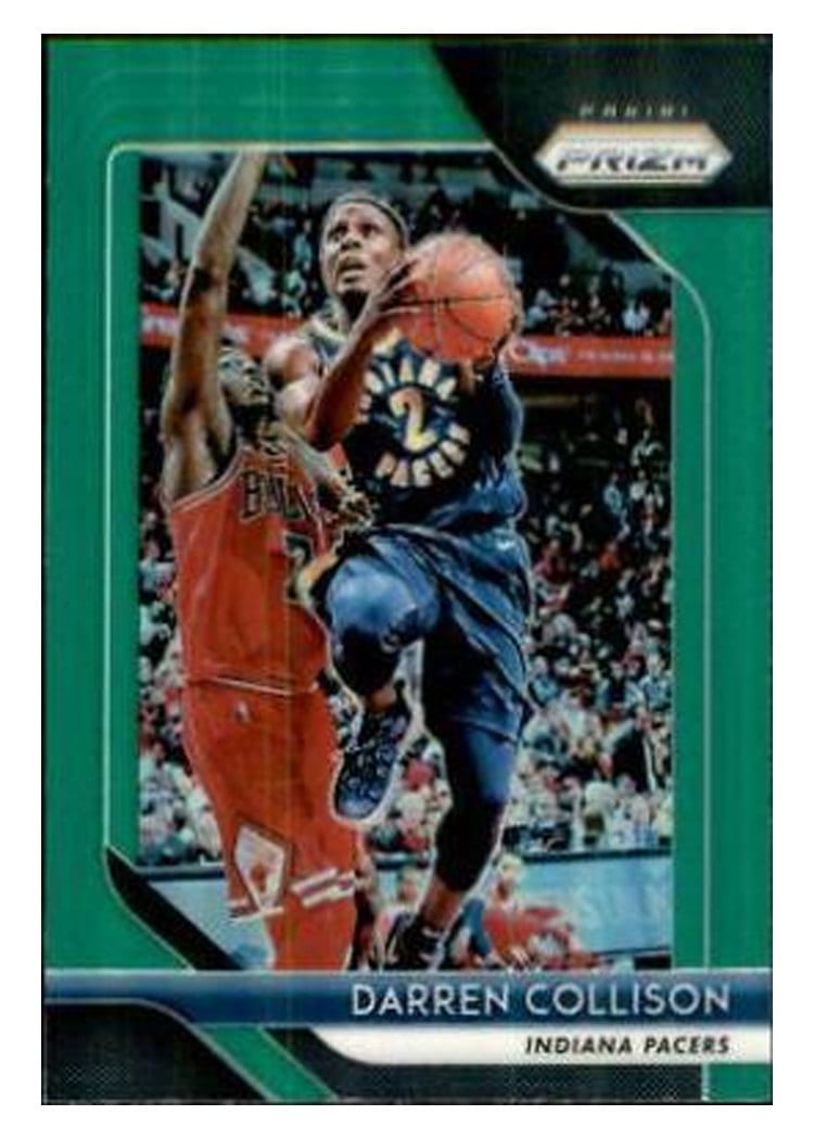 2018-19 Panini Prizm Base Set Darren Collison Green Prizm #104 card
