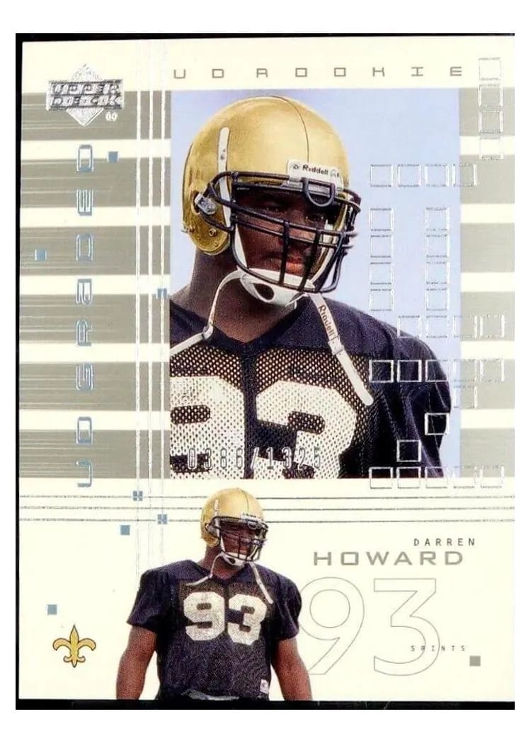 2000 Upper Deck Graded Darren Howard #128 card