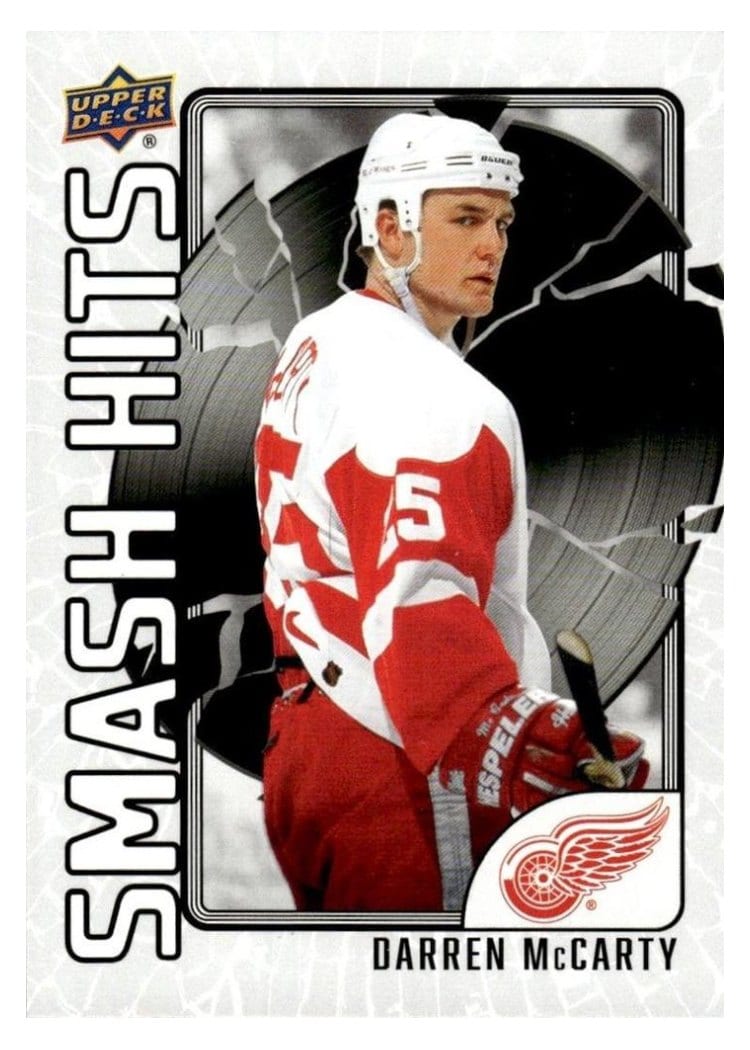 2025-26 Upper Deck Detroit Red Wings Centennial Smash Hits Auto Darren McCarty #SH-6 card