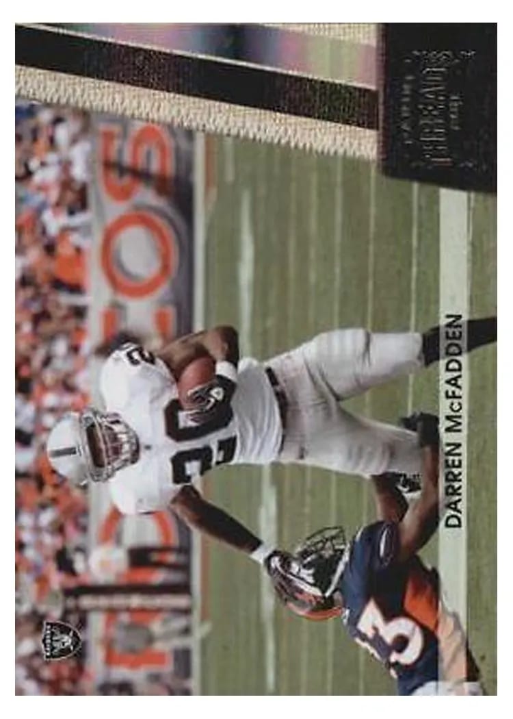 2011 Panini Threads Darren McFadden Autograph Silver #107 card