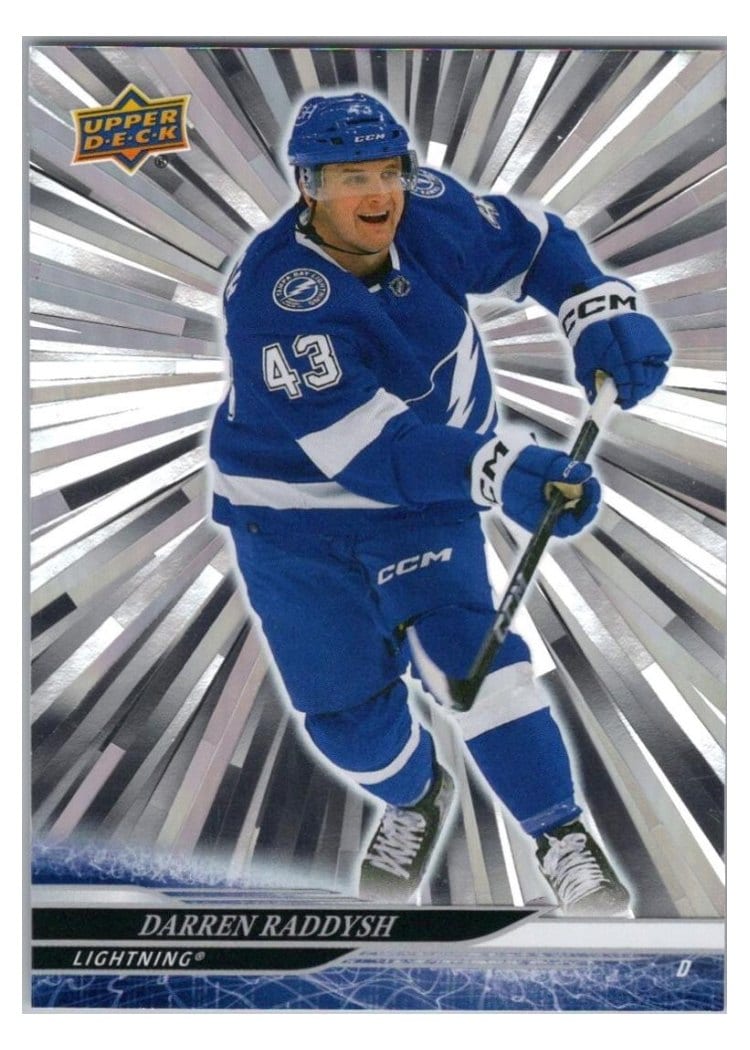 2024-25 Upper Deck Base Set Darren Raddysh Outburst Silver #410 card