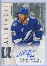 2025-26 Upper Deck Artifacts Autofacts Darren Raddysh #AF-DR card
