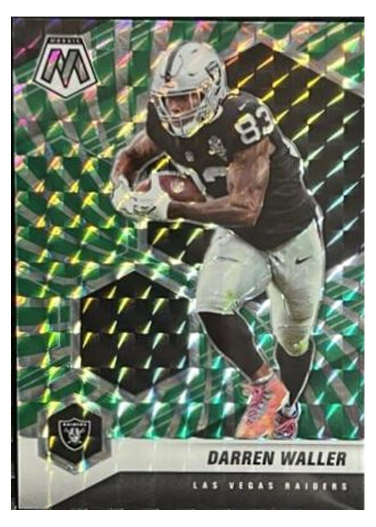 2021 Panini Mosaic Base Set Darren Waller Green Swirl Mosaic #109 card