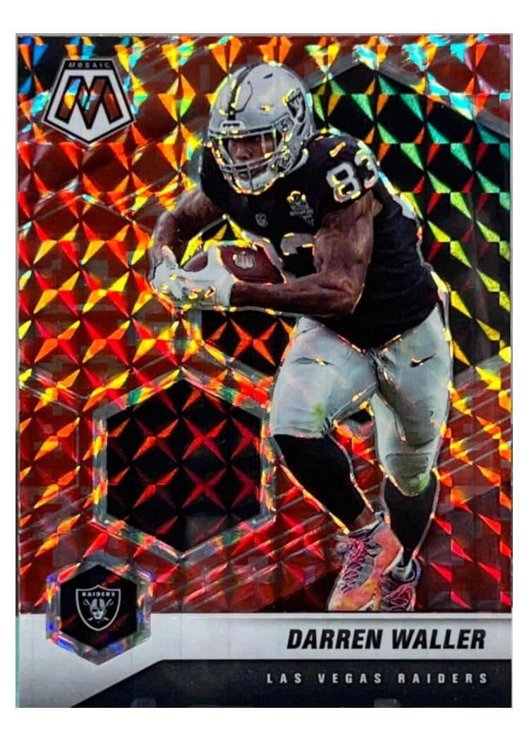 2021 Panini Mosaic Base Set Darren Waller Camo Red Mosaic #109 card