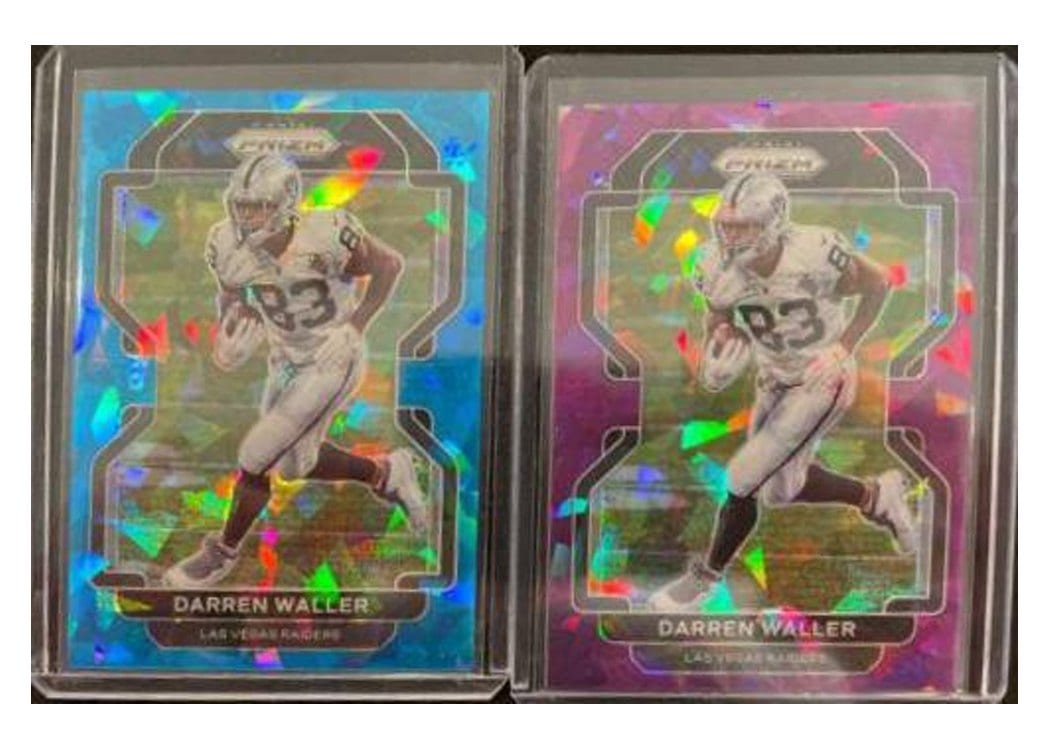 2021 Panini Prizm Base Set Darren Waller Blue Ice Prizm #178 card