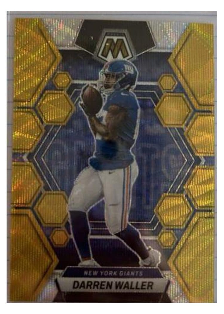 2023 Panini Mosaic Base Set Darren Waller Gold Wave #184 card