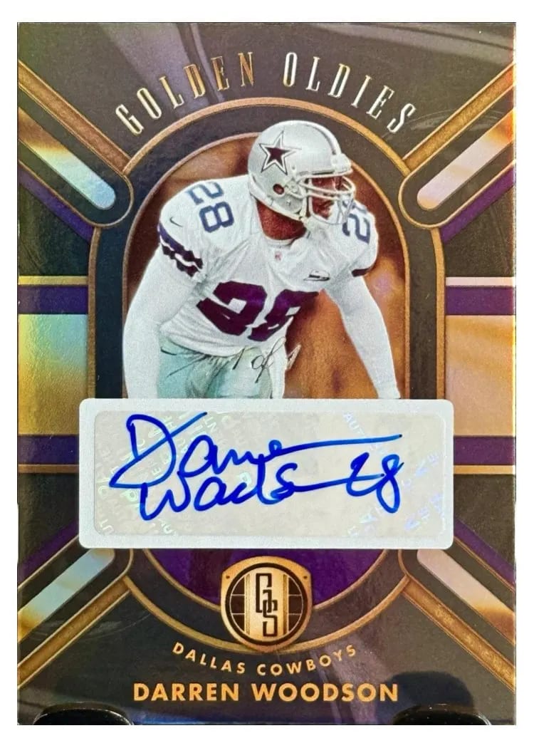 2024 Panini Gold Standard Golden Oldies Autograph Darren Woodson #GO-DWN card