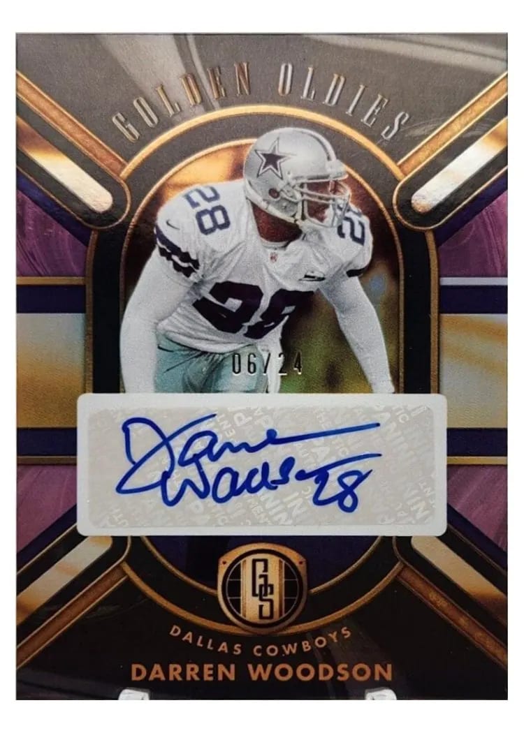2024 Panini Gold Standard Golden Oldies Autograph Darren Woodson #GO-DWN card