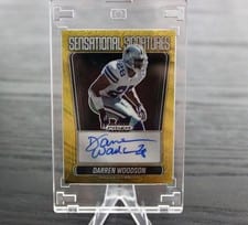 2025 Panini Prizm Black Sensational Signatures Darren Woodson #10 card