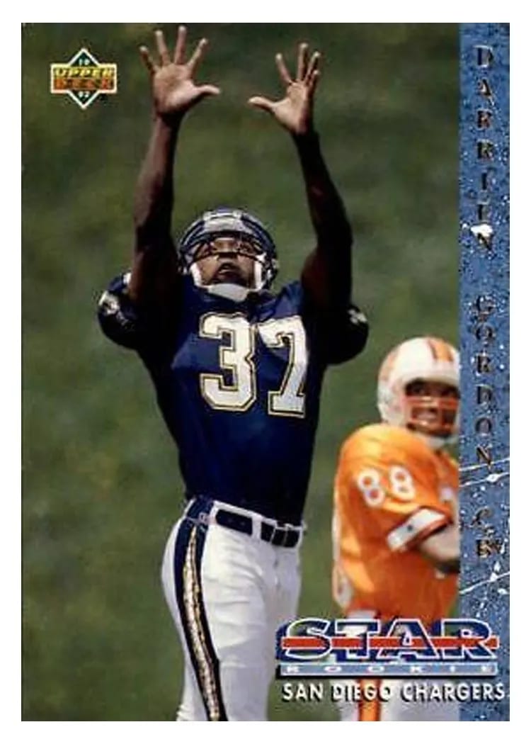 1993 Upper Deck Darrien Gordon #17 card