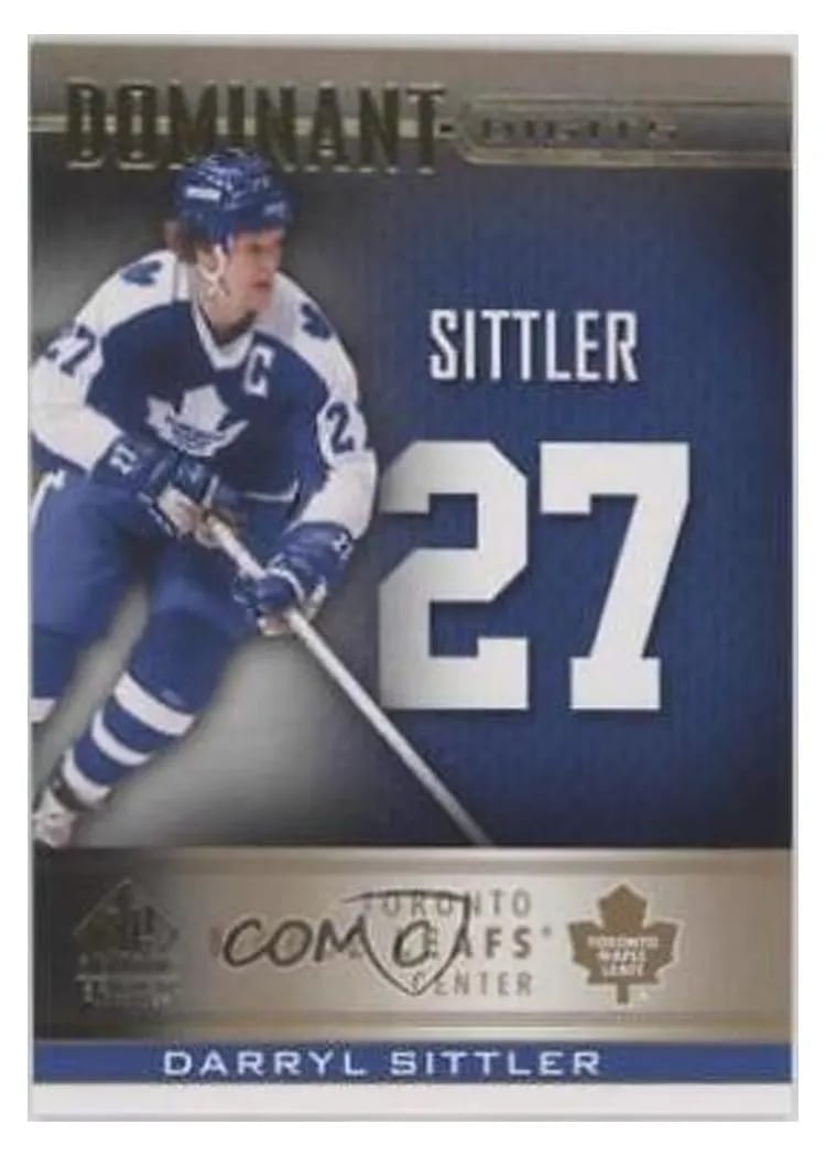 2020-21 SP Signature Edition Legends Dominant Digits Darryl Sittler #DD-31 card