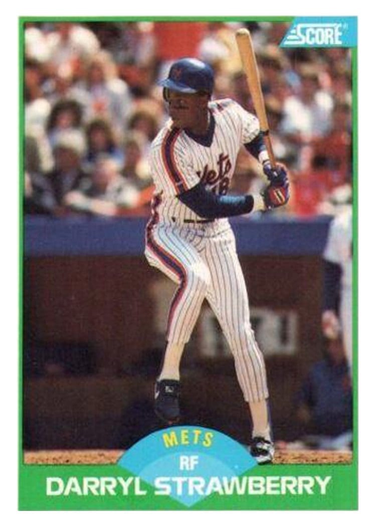 1989 Score Darryl Strawberry #10 card