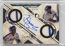 2025 Topps Diamond Icons Single Player Dual Team Autographed Relics Darryl Strawberry #DTA-DST card