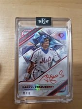2025 Topps Diamond Icons White PolychromatINK Autographs Darryl Strawberry #WPA-DS card