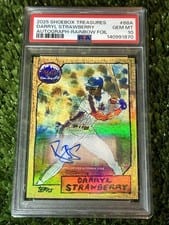 2025 Topps Shoebox Treasures Base Autographs Darryl Strawberry #68A card