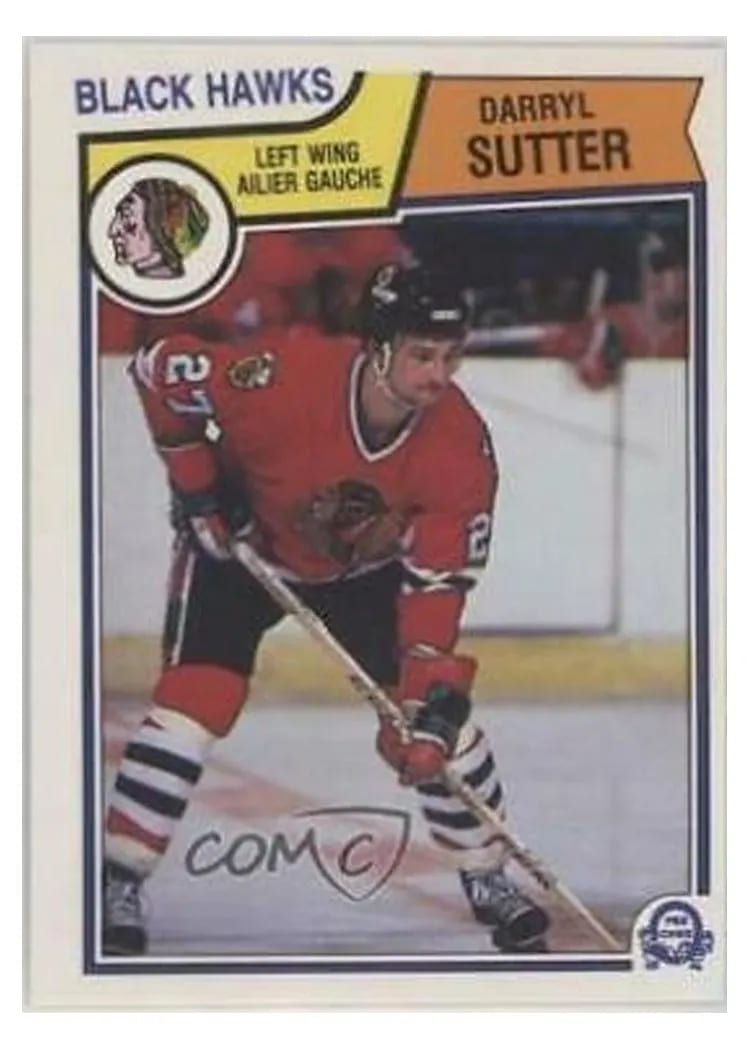 1983 O-Pee-Chee Darryl Sutter #113 card