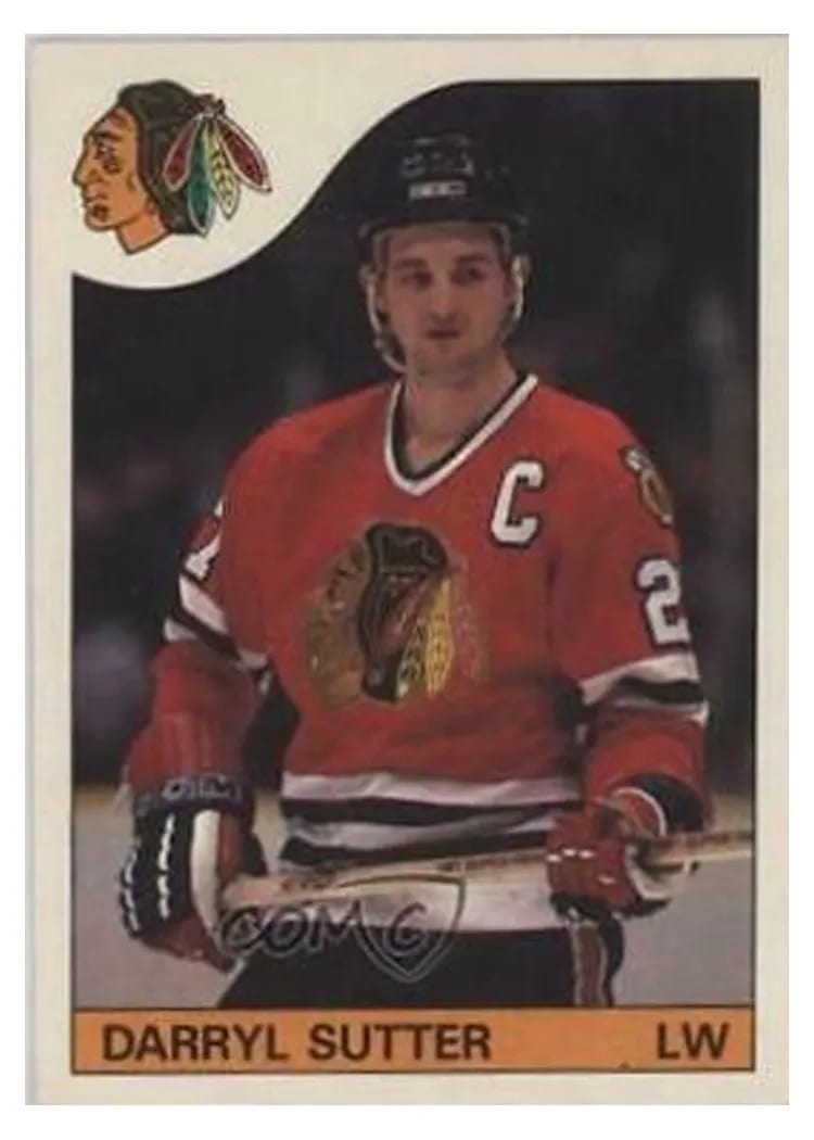 1985 O-Pee-Chee Darryl Sutter #100 card