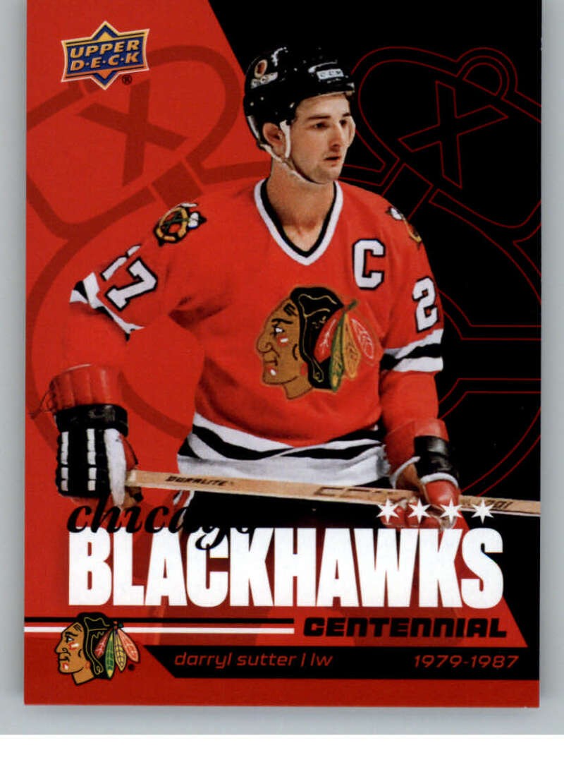 2025-26 Upper Deck Chicago Blackhawks Centennial Box Darryl Sutter #31 card