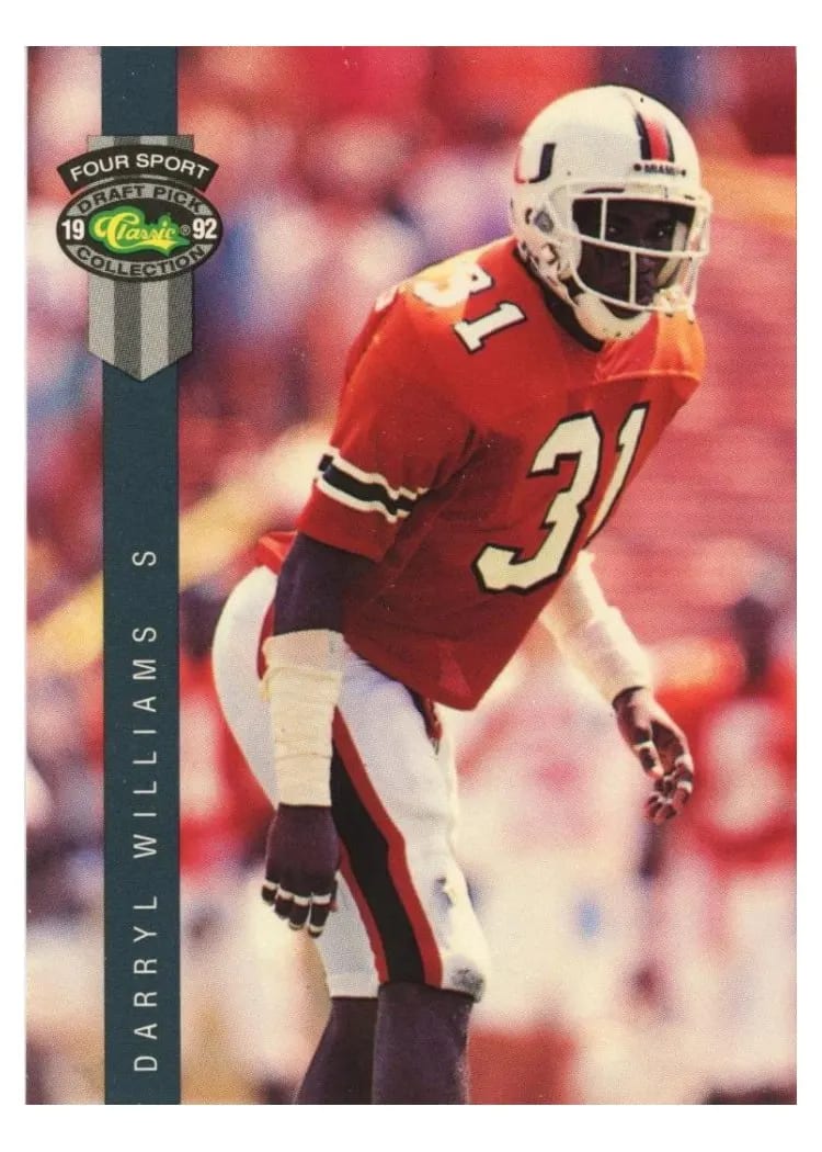 1992 Classic 4 Sport Darryl Williams #130 card