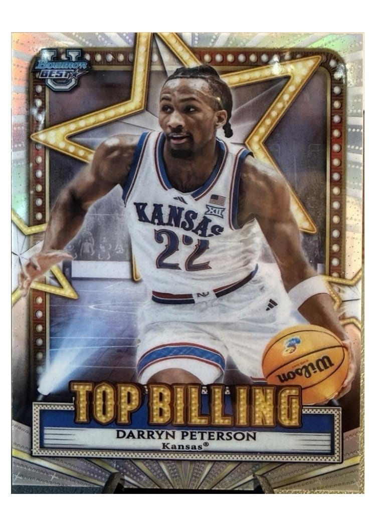 2025-26 Bowman University Best Top Billing Darryn Peterson #TB-2 card