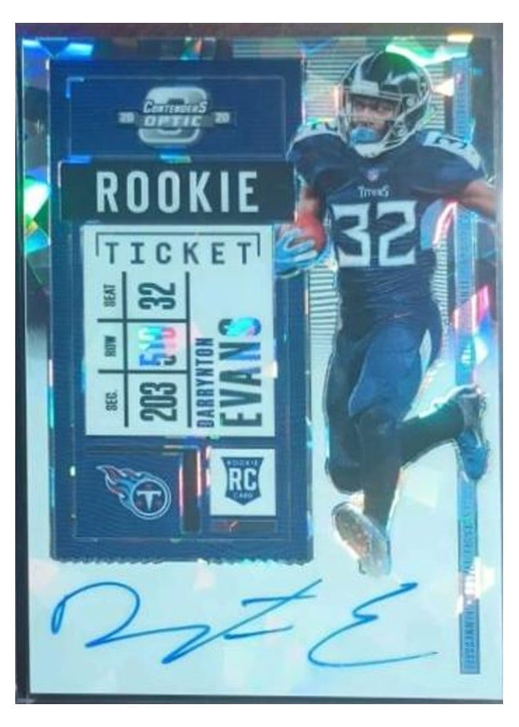 2020 Panini Contenders Optic Base Set Darrynton Evans #133 card