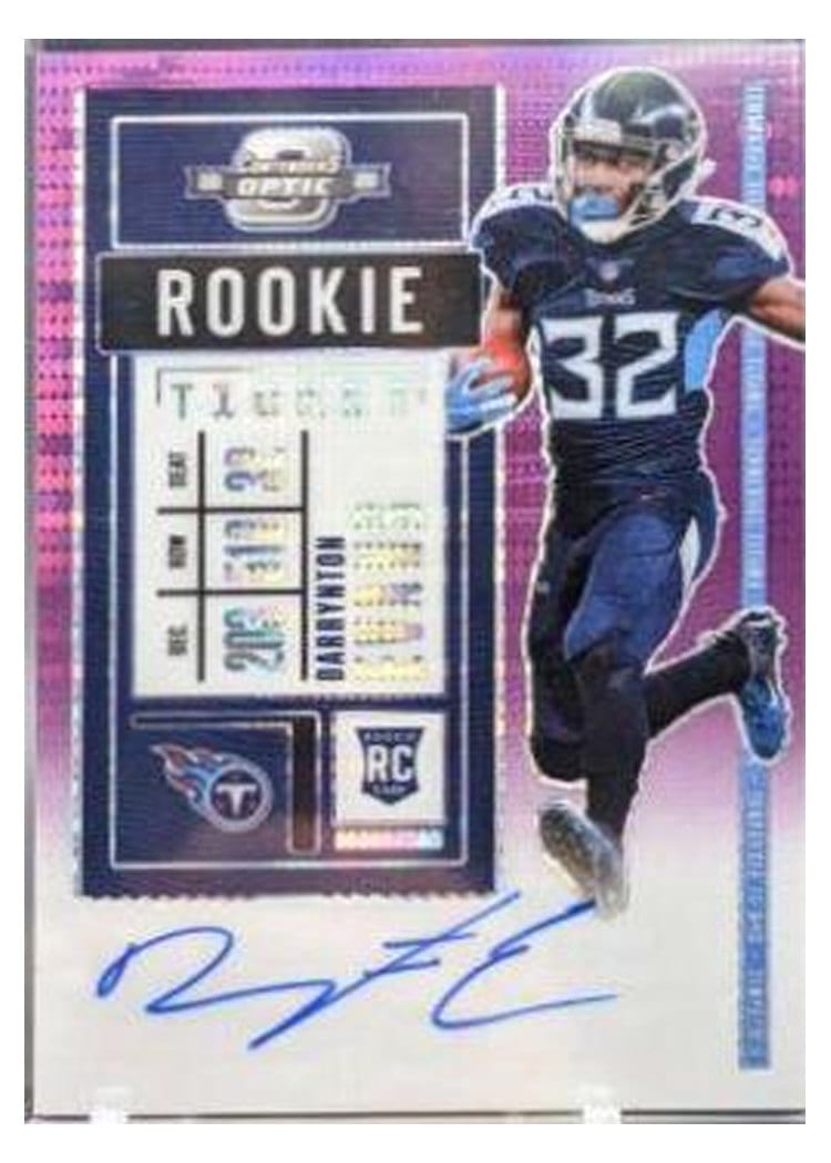 2020 Panini Contenders Optic Base Set Darrynton Evans #133 card
