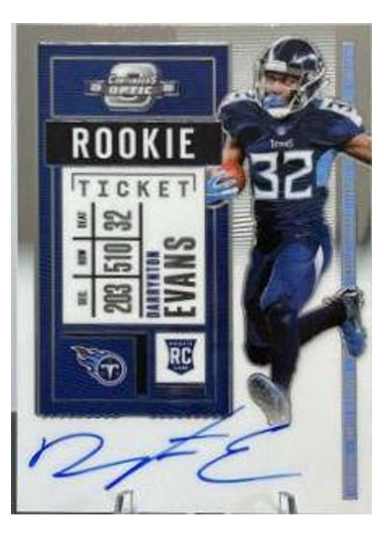 2020 Panini Contenders Optic Base Set Darrynton Evans #133 card