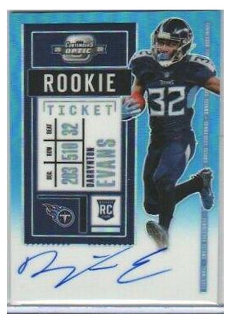 2020 Panini Contenders Optic Base Set Darrynton Evans #133 card