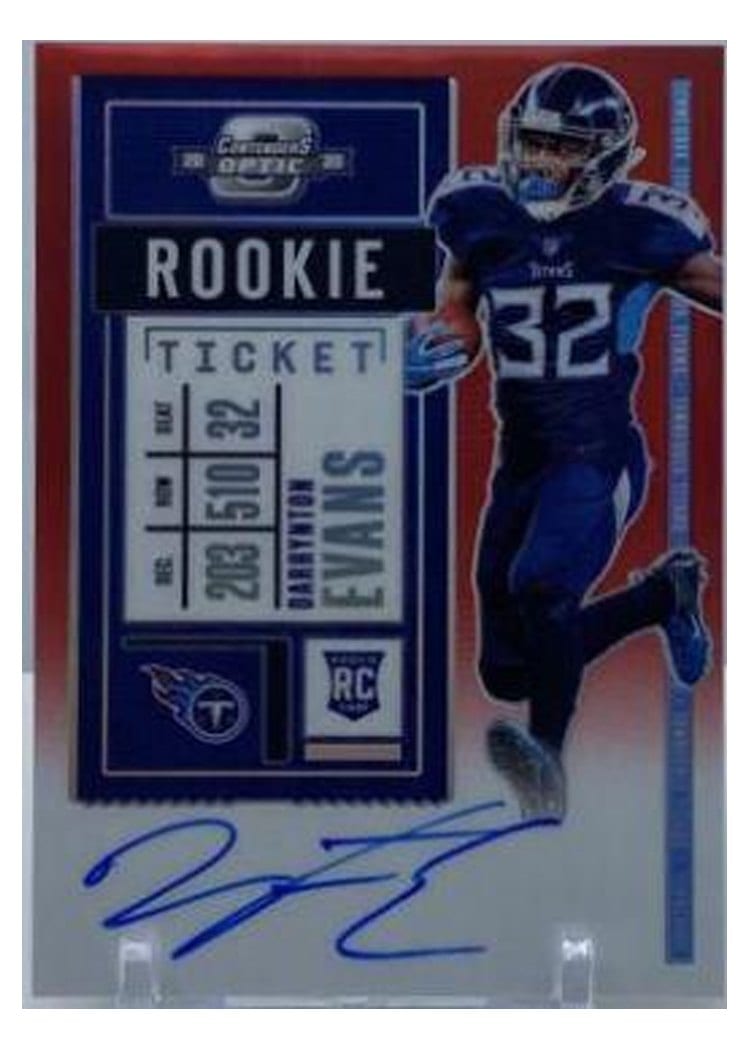 2020 Panini Contenders Optic Base Set Darrynton Evans #133 card