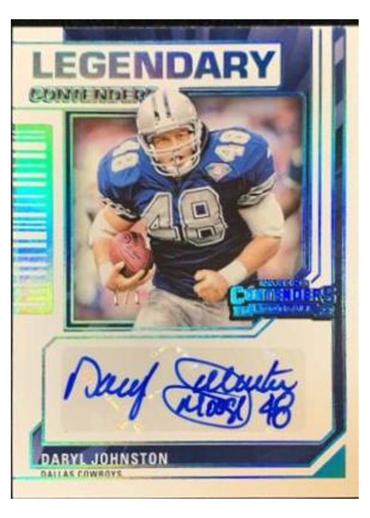 2023 Panini Contenders Legendary Contenders Autographs Daryl Johnston #7 card