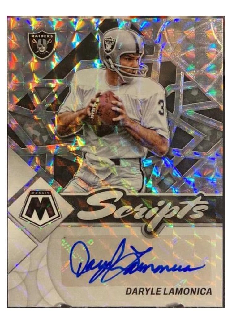 2022 Panini Mosaic Scripts Daryle Lamonica #S-DLA card