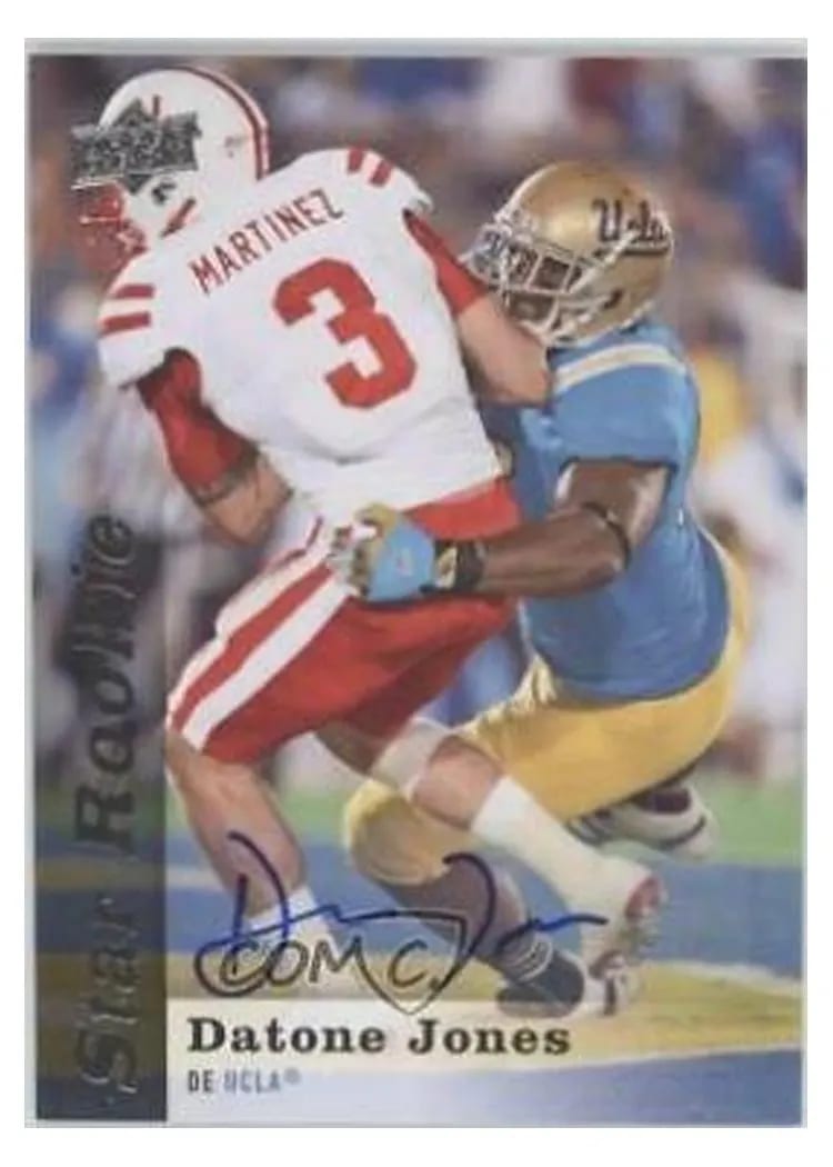 2013 Upper Deck Datone Jones Autograph #59 card