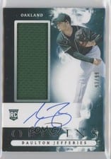 2021 Panini Chronicles Origins Rookie Jumbo Material Autographs Daulton Jefferies #OJA-DJ card