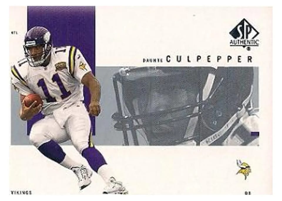2001 SP Authentic Daunte Culpepper #52 card