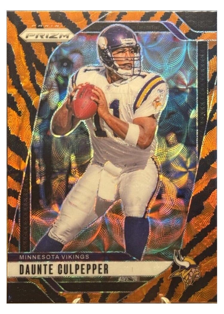 2024 Panini Prizm Base Set Daunte Culpepper Choice Tiger Stripe #193 card