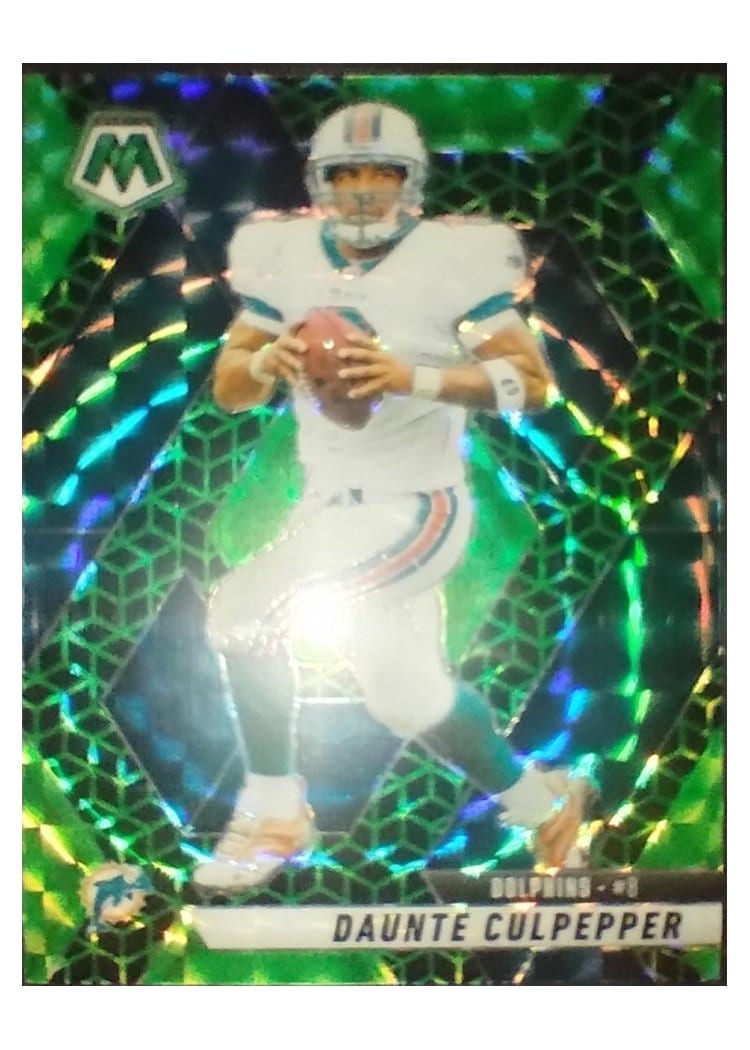 2025 Panini Mosaic Base Set Daunte Culpepper Green Spectris #131 card