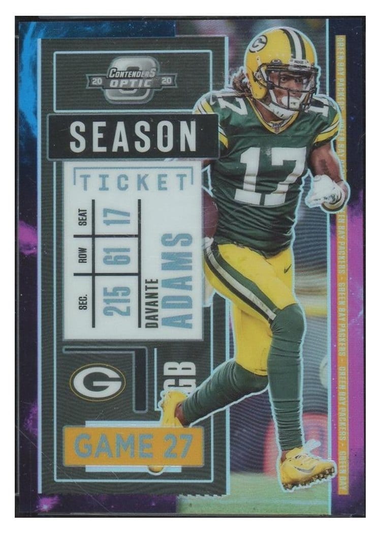 2020 Panini Contenders Optic Davante Adams Nebula #22 card