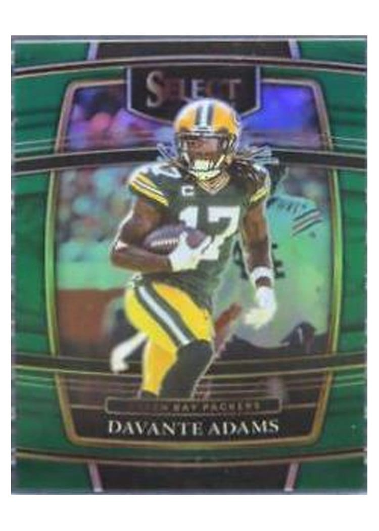2021 Panini Select Base Set Davante Adams Green #14 card