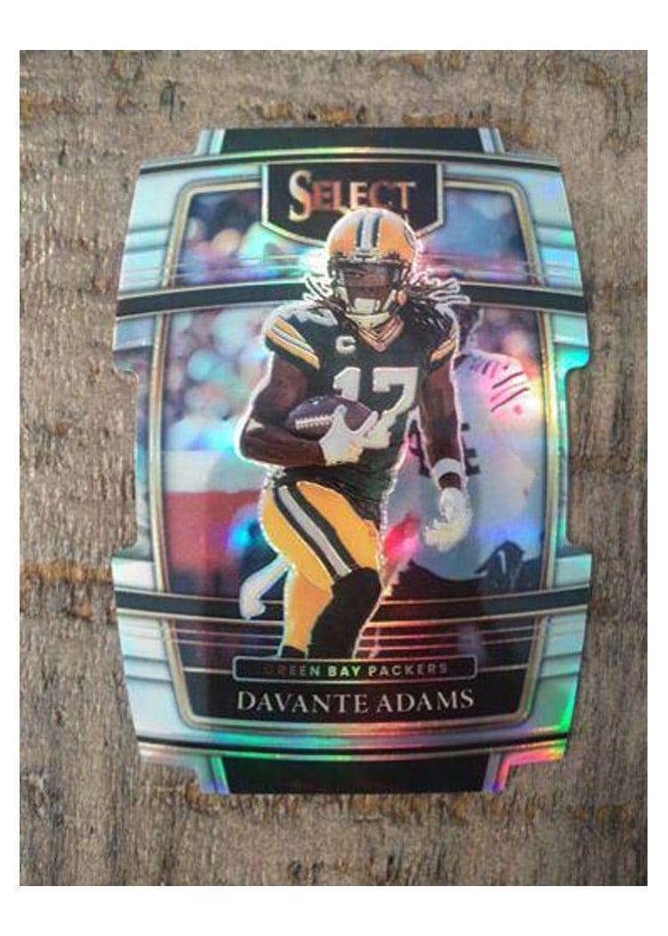 2021 Panini Select Base Set Davante Adams Silver Die Cut #14 card