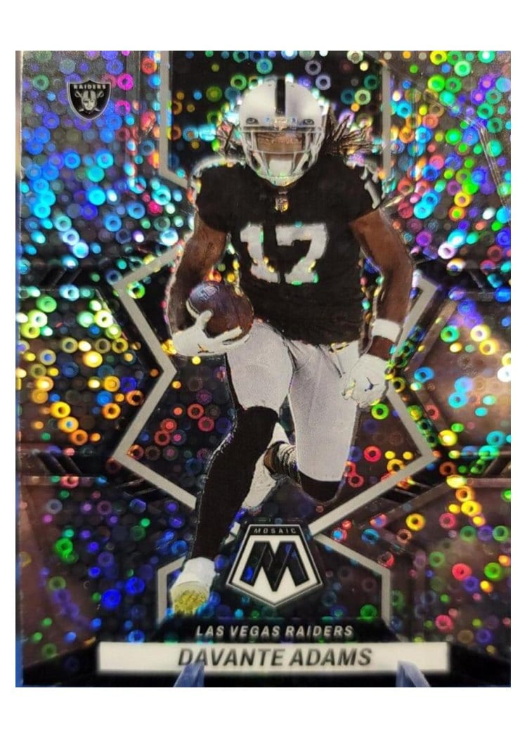 2022 Panini Mosaic Base Set Davante Adams No Huddle Silver #208 card