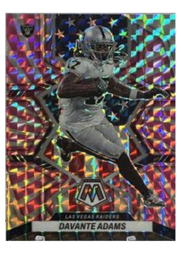 2022 Panini Mosaic Base Set Davante Adams Pink Swirl #265 card