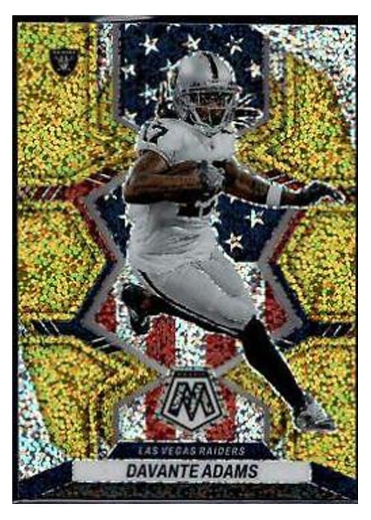 2022 Panini Mosaic Base Set Davante Adams Gold Sparkle #265 card