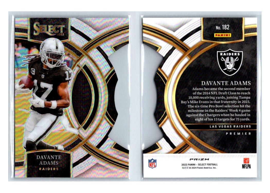 2023 Panini Select Base Set Davante Adams #182 card