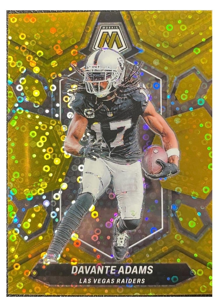 2024 Panini Mosaic Base Set Davante Adams No Huddle Gold #115 card