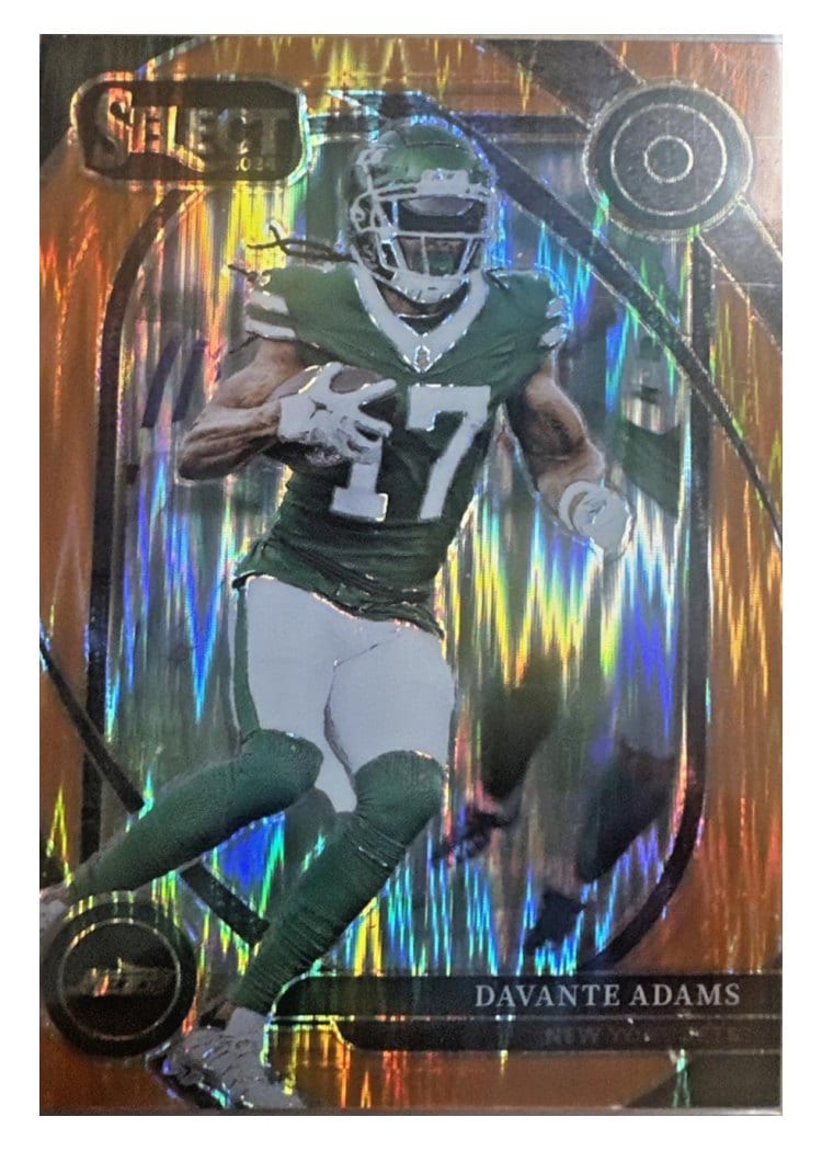 2024 Panini Select Base Set Davante Adams Orange Prizm Shock #245 card