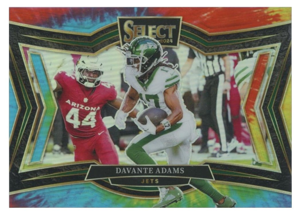 2024 Panini Select Base Set Davante Adams Tie-Dye Prizm #426 card